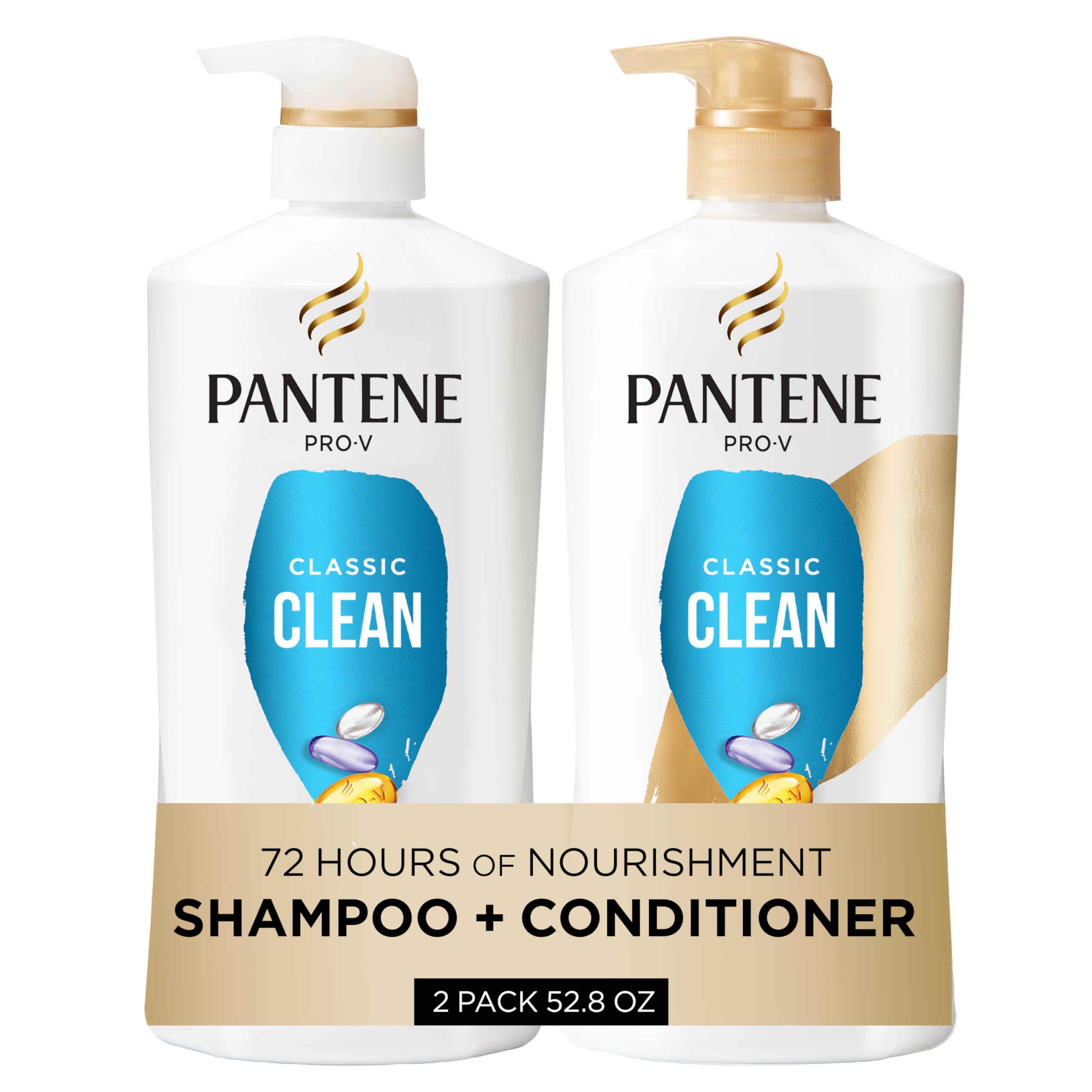 Pantene Classic Clean frente del empaque mostrando el set completo y atractivo diseño