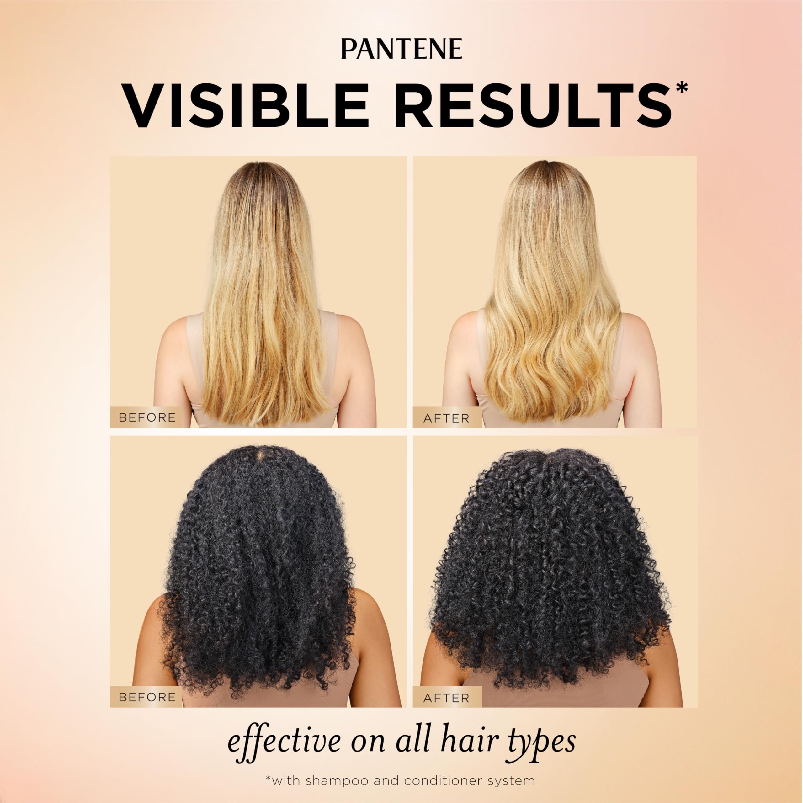 Pantene etiqueta con ingredientes Pro-Vitamina B5 y antioxidantes explicada