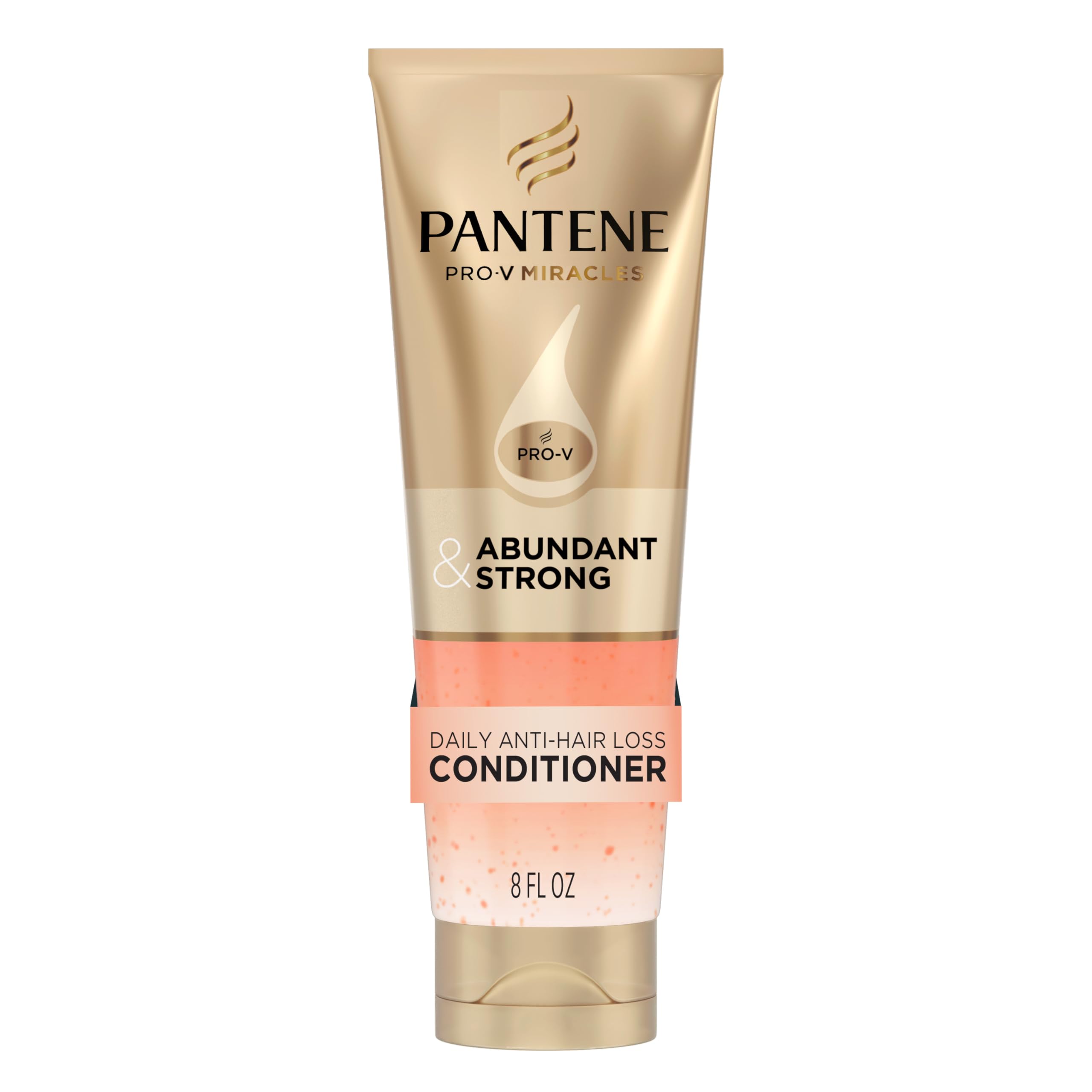 Pantene envase frontal Abundant & Strong mostrando diseño y beneficio fortificante