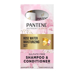 Pantene pack frontal mostrando champú y acondicionador para hidratación