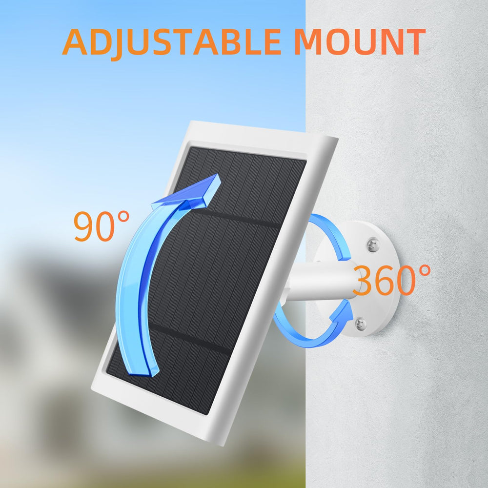 Paodekua 360° rotatable bracket angled to maximize sun exposure benefit