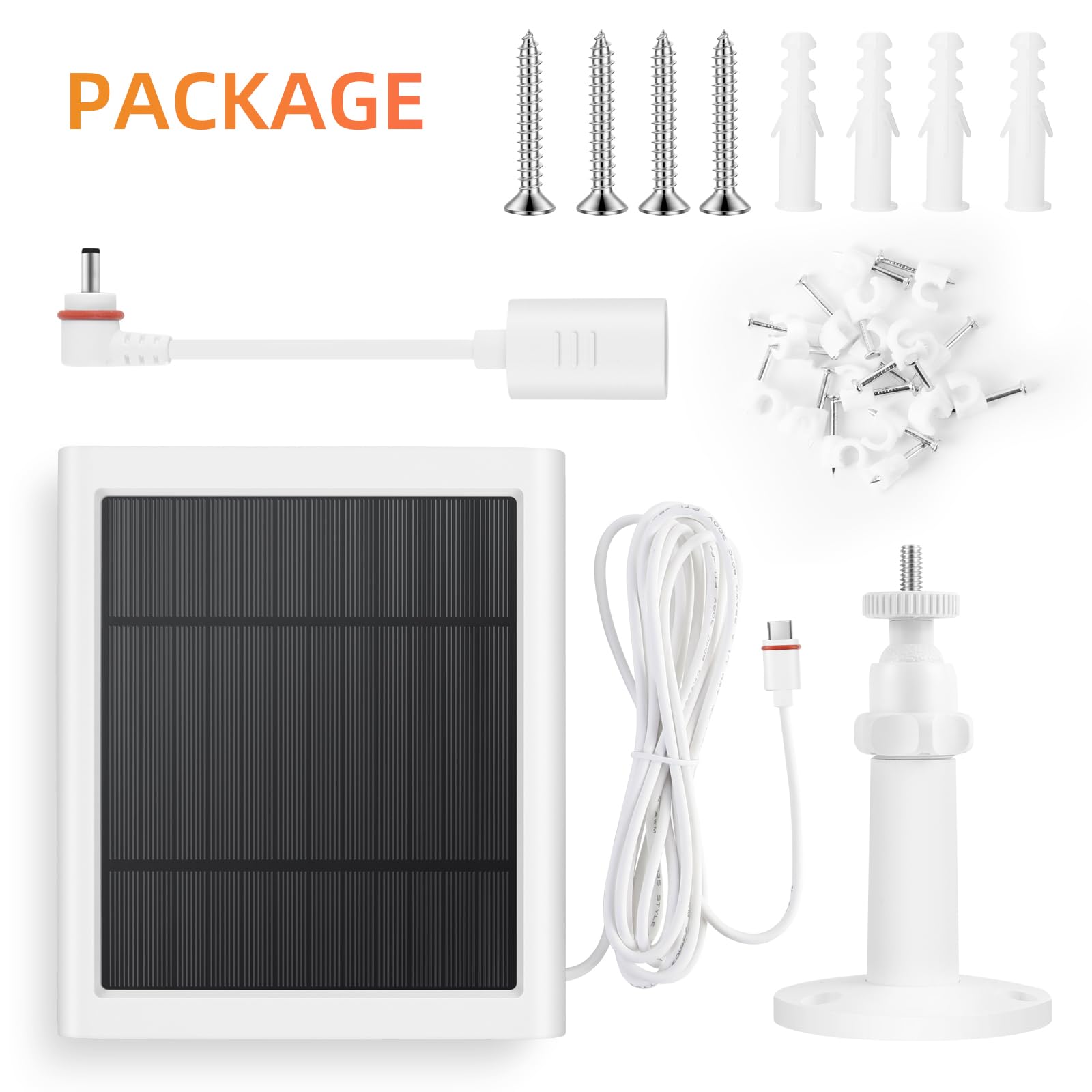Paodekua kit layout with screws and clips showing complete installation convenience