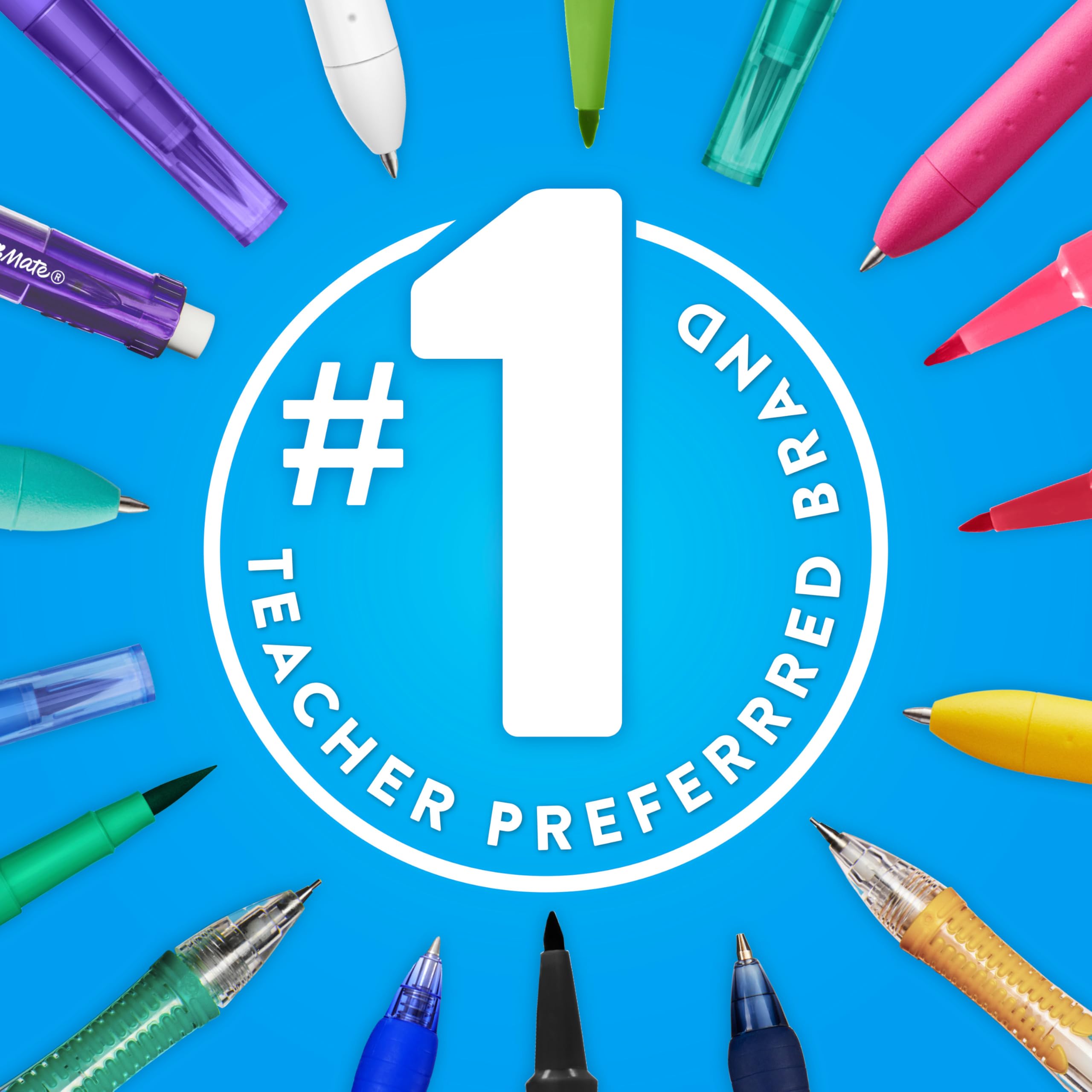 Paper Mate conjunto de 12 Flair alineados para almacenamiento ordenado