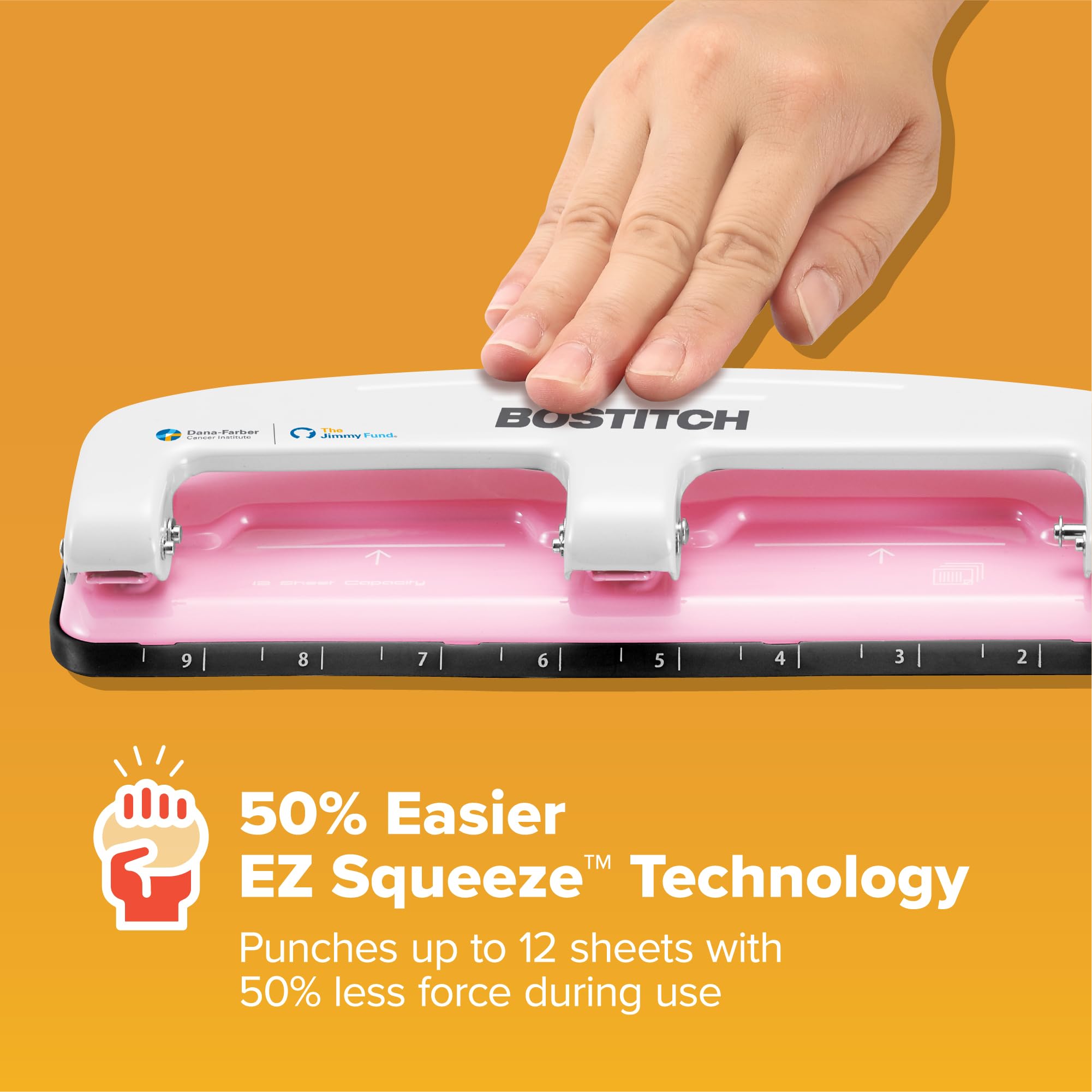 PaperPro inCOURAGE 12 detalle del mango ergonómico para menor esfuerzo