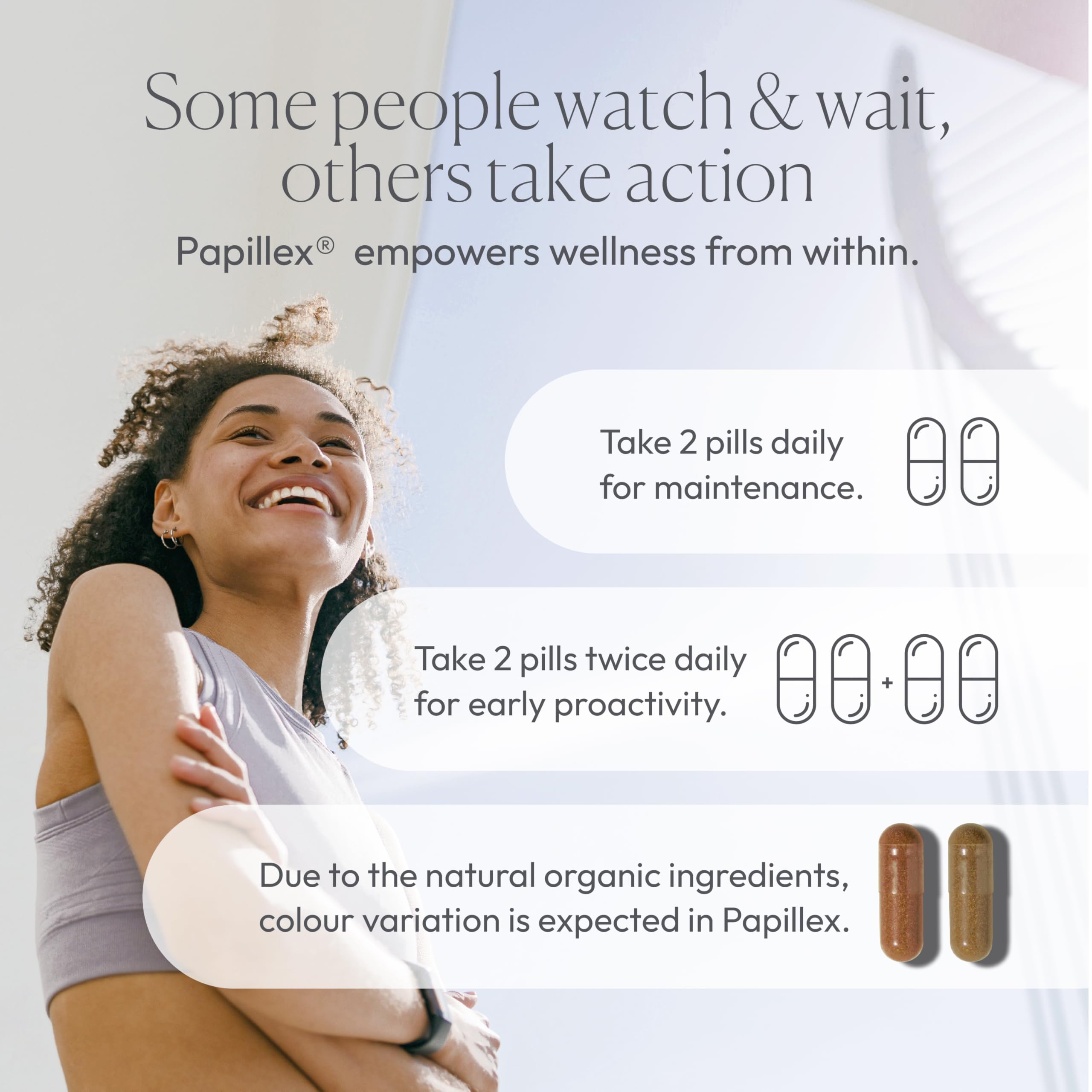 Papillex estilo de vida sobre mesa saludable indicando apoyo inmunitario