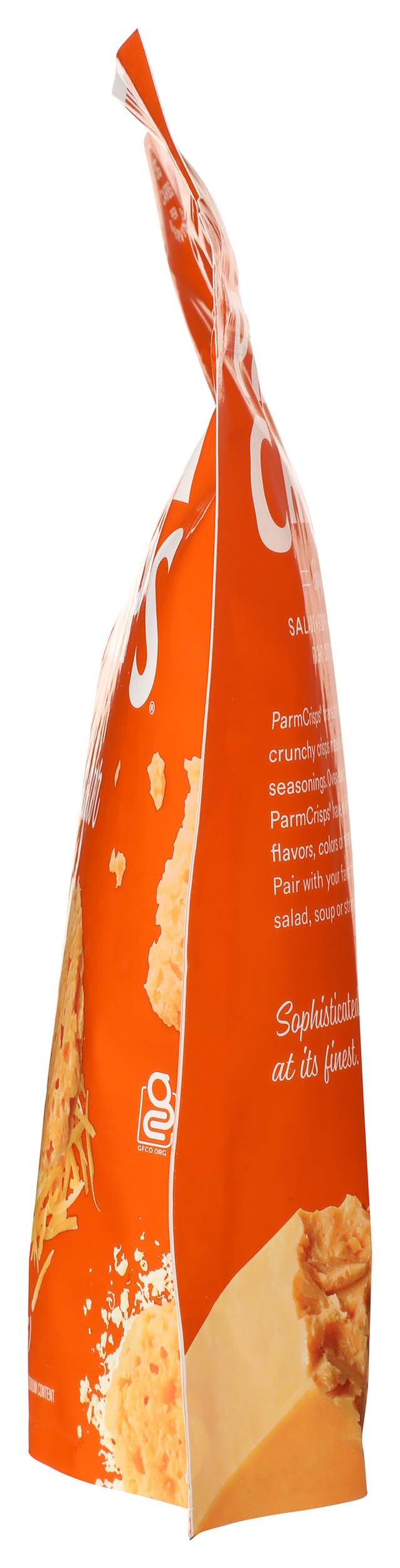 Parmcrisps ingredientes: cheddar y parmesano resaltando sabor natural