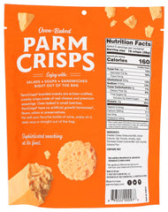 Parmcrisps porción de bocados crujientes listos para comer con sabor intenso