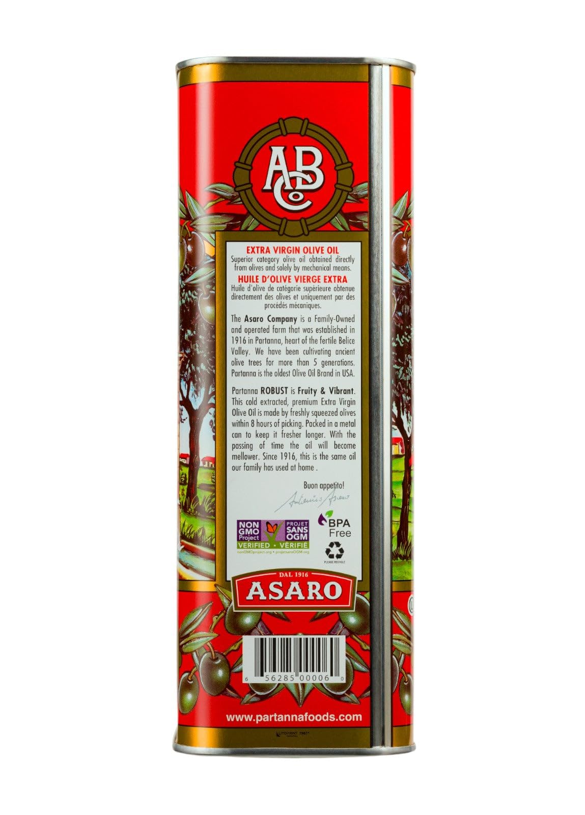 Partanna aceite vertido cercano que muestra textura brillante y aroma intenso