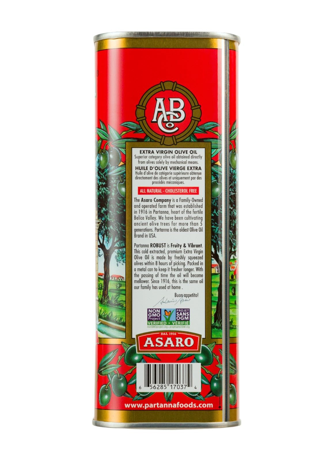 Partanna aceite vertiéndose, textura brillante expresa sabor robusto