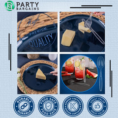 Party Bargains cubiertos en mesa montada, aporta estilo sin complicaciones