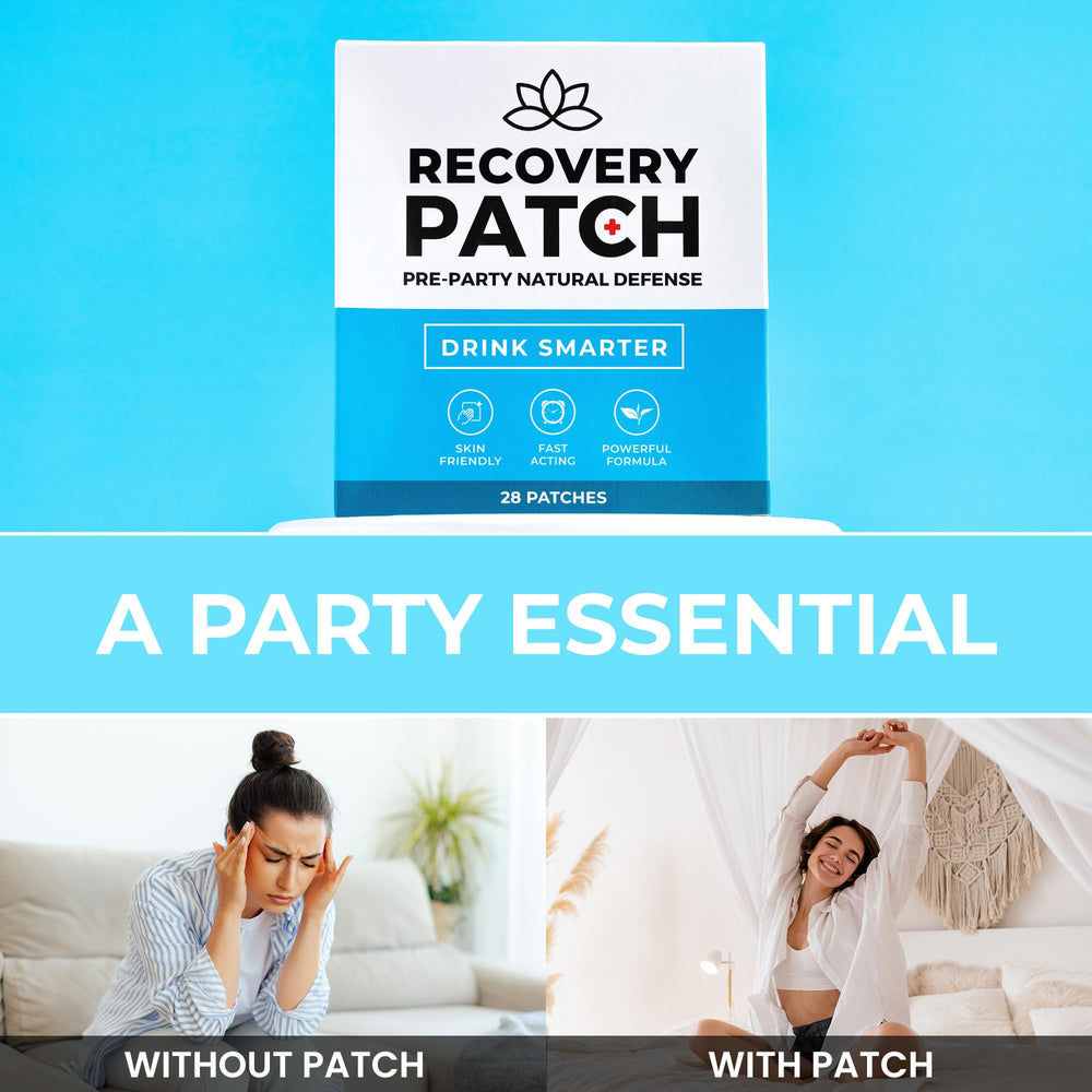 Party Treats parche colocado en brazo en uso cómodo y discreto