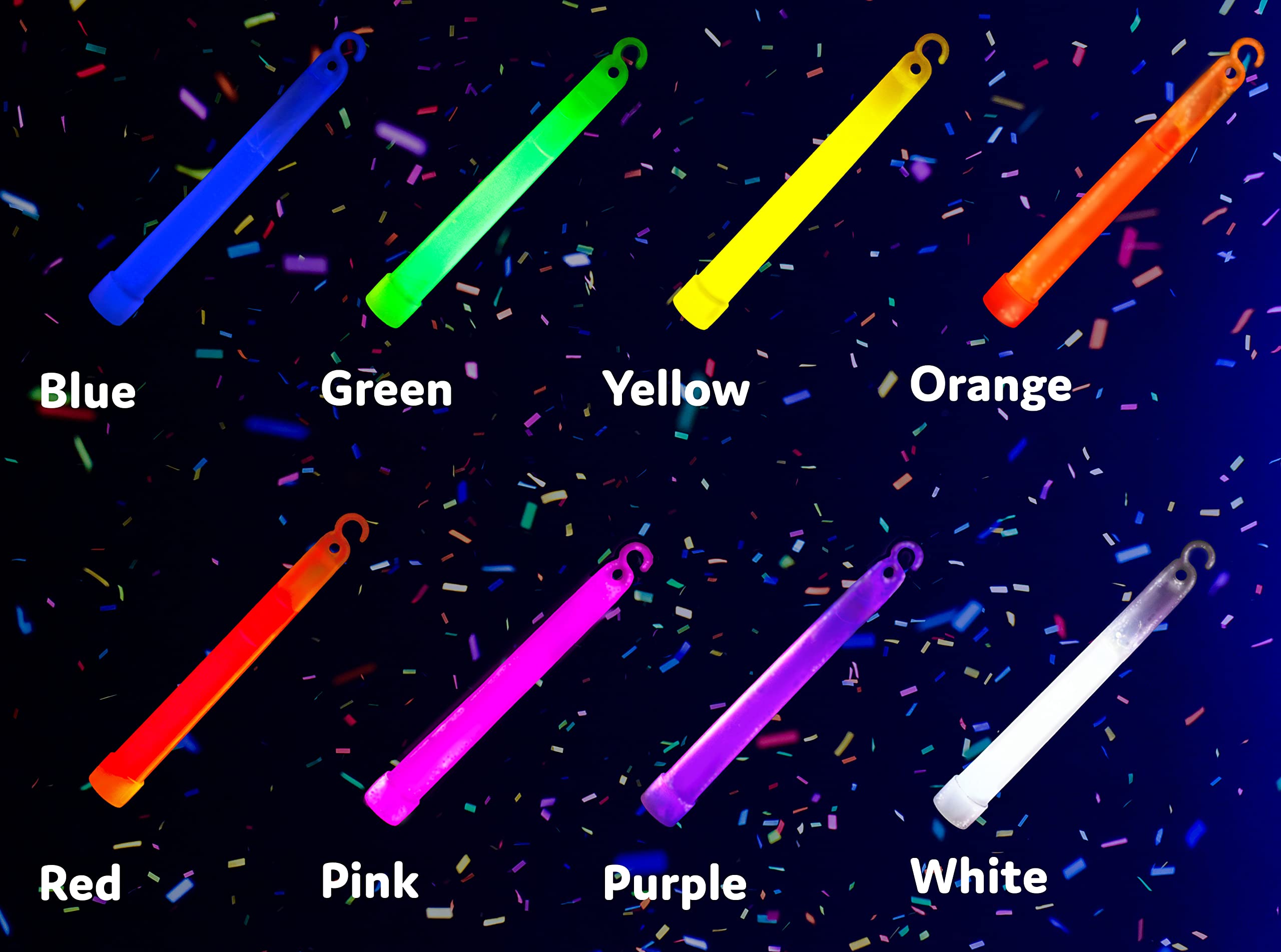 PartySticks detalle activado mostrando el brillo intenso y la superficie lisa