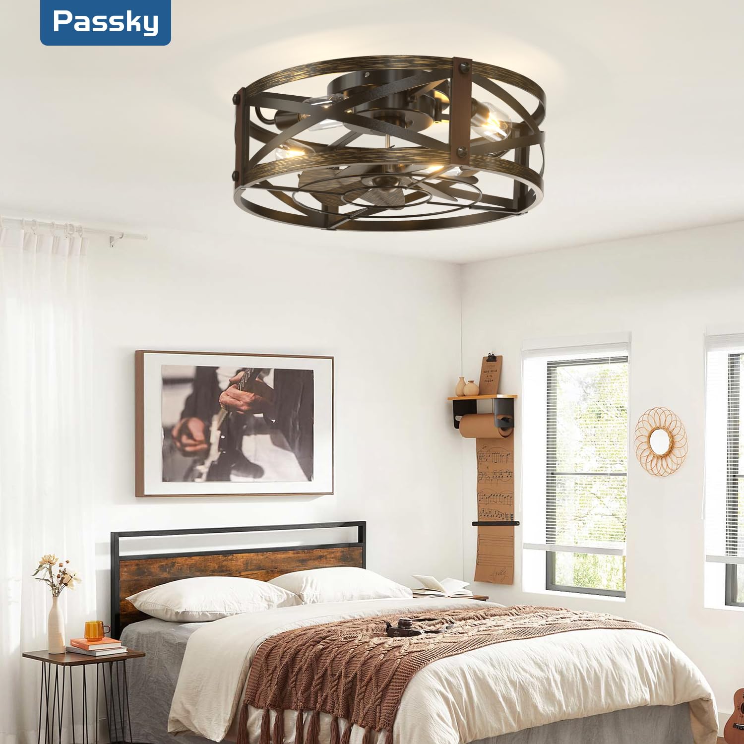 Passky luz difusa desde los cuatro focos creando ambiente cálido y uniforme
