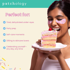 Patchology parches aplicados en el contorno de ojos de mujer, reduce hinchazón