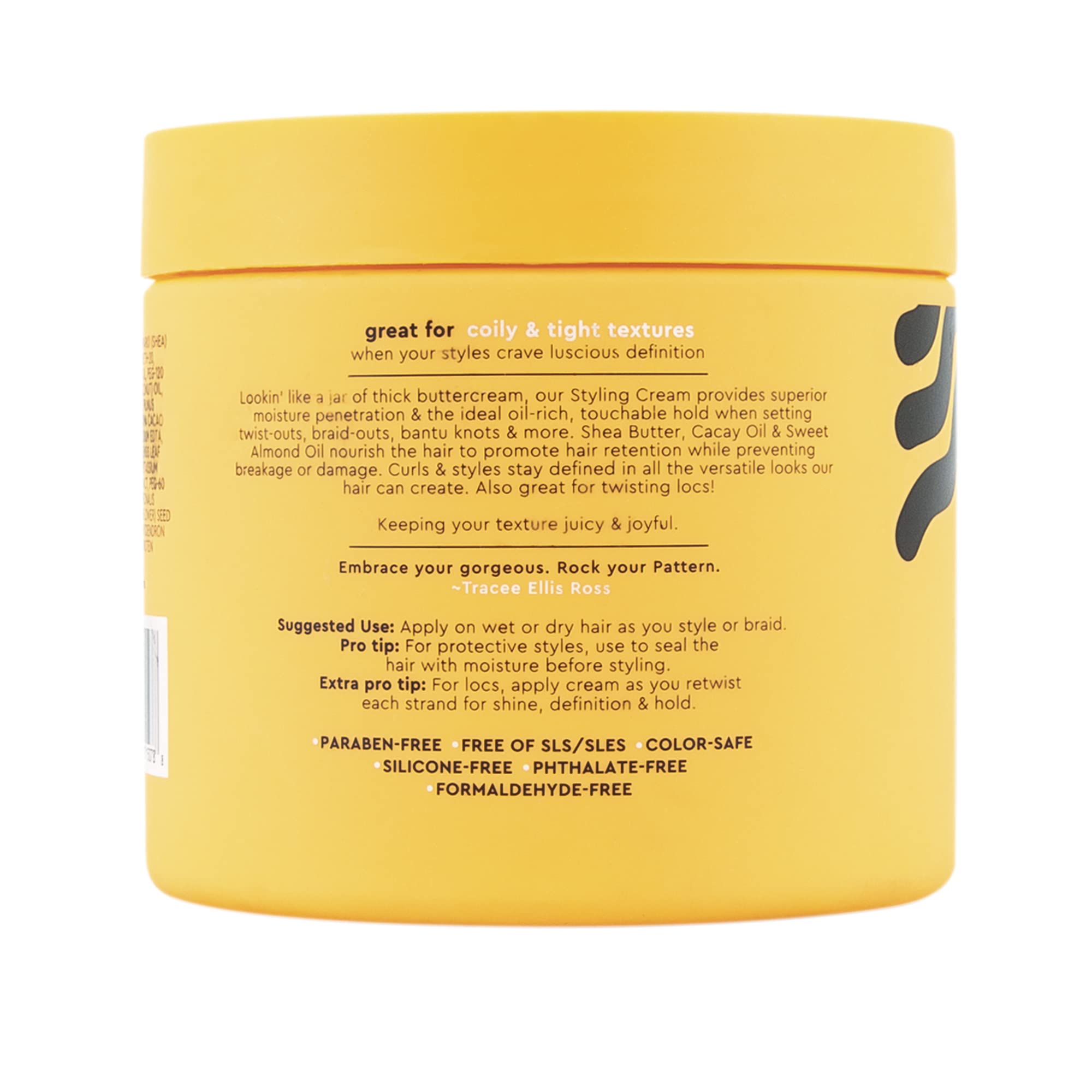 PATTERN crema usada para dar forma a locs, definición y mantenimiento claro