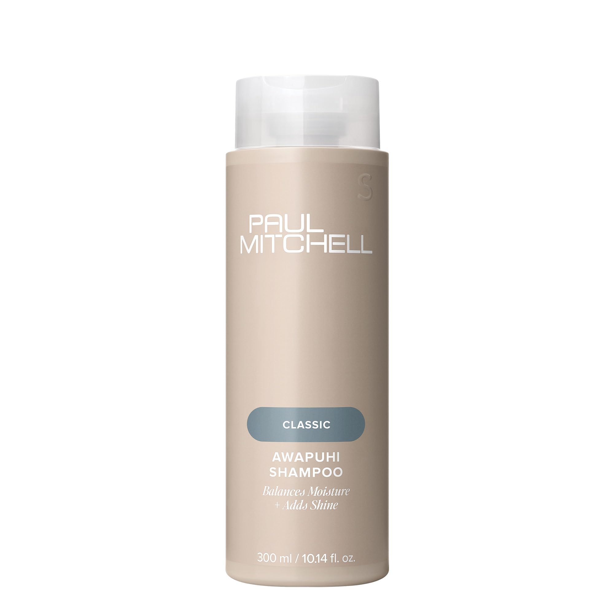 Paul Mitchell envase frontal mostrando la marca y beneficio limpieza