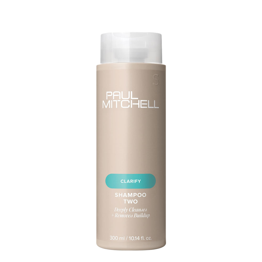 Paul Mitchell champú Two frontal botella mostrando diseño y beneficio limpieza profunda
