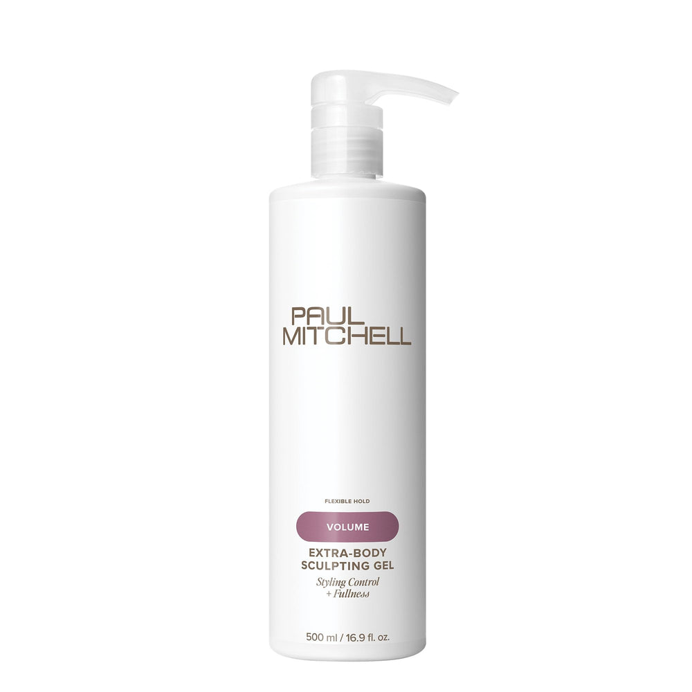 Paul Mitchell envase frontal mostrando volumen y control