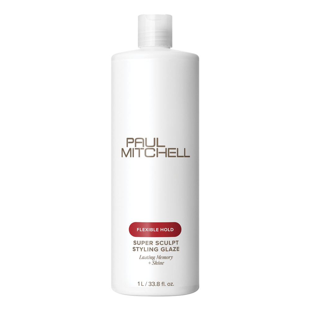Paul Mitchell Super Sculpt frente del envase mostrando tamaño profesional y beneficio de larga duración