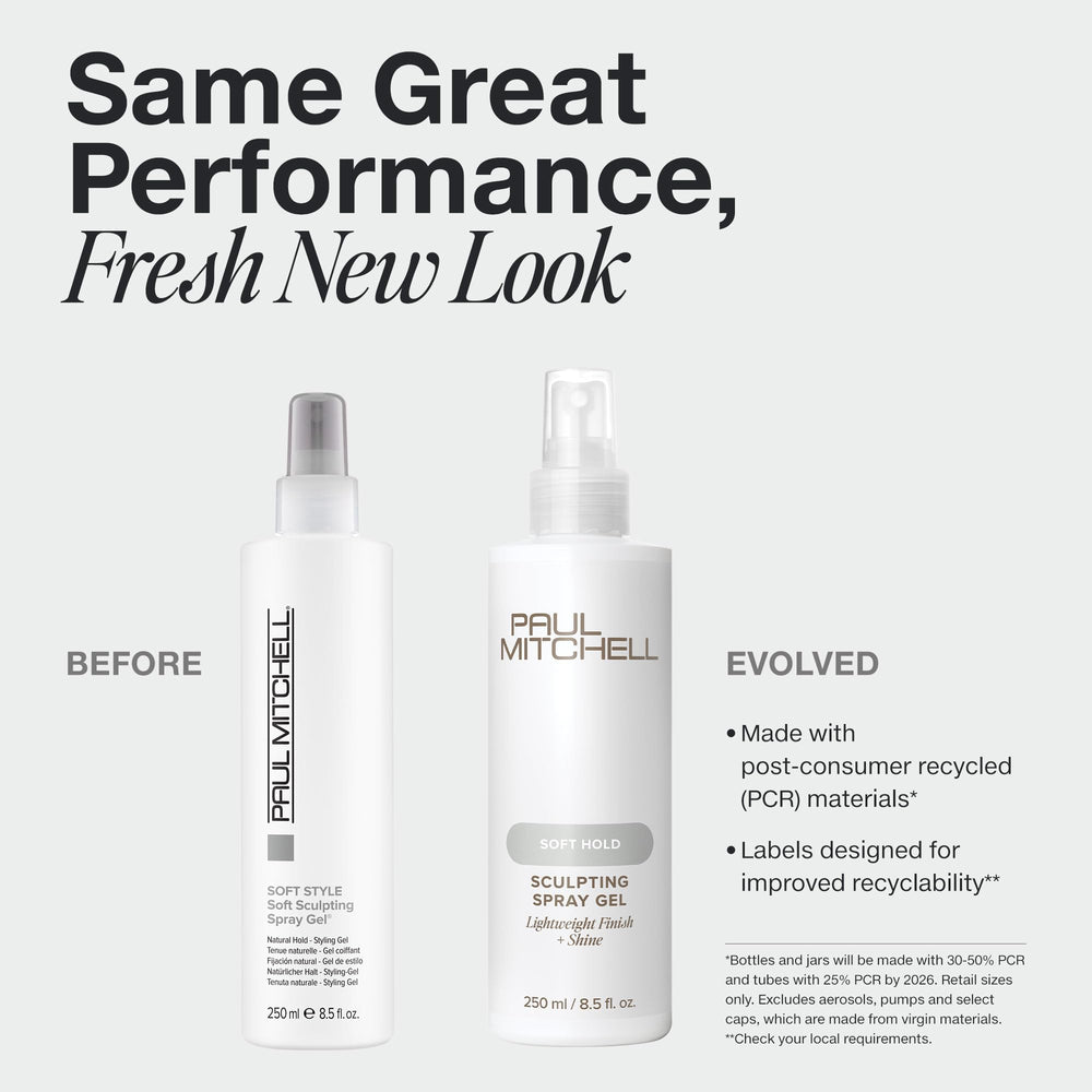 Paul Mitchell textura del producto en spray destacando ligereza y acabado brillante