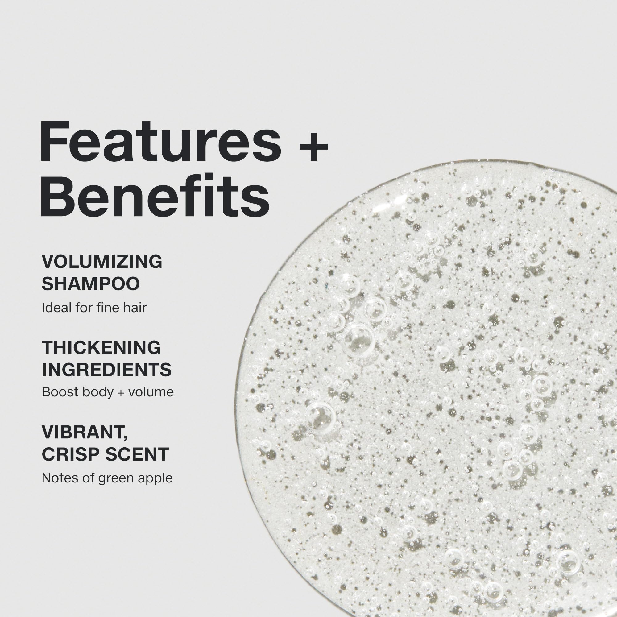 Paul Mitchell aplicación en cabello muestra efecto de volumen inmediato