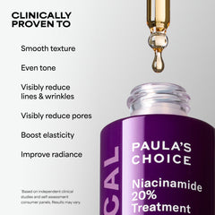 Paula's Choice detalle de la etiqueta con ingredientes clave legibles, transmite confianza