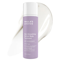 Paula's Choice loción corporal frontal mostrando envase y beneficios hidratantes