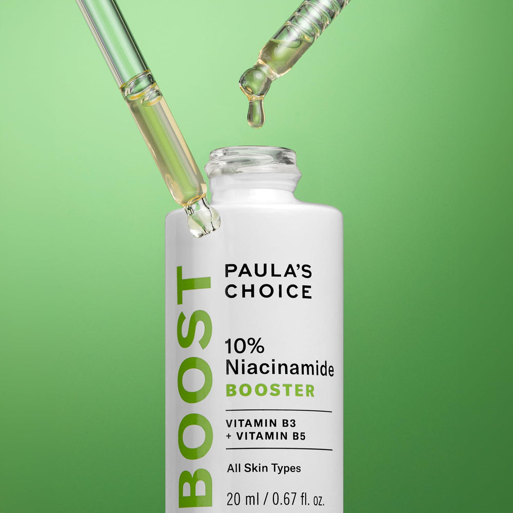 Paula's Choice producto en rutina sobre tocador mostrando integración y beneficio versátil