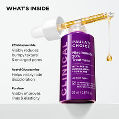 Paula's Choice sérum en la mano para comparar escala, ayuda a medir la dosis