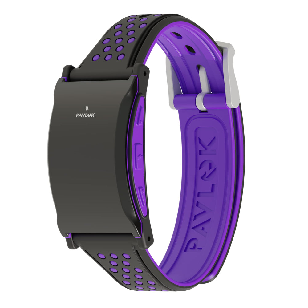 Pavlok empaque abierto que destaca accesorios y presentación premium