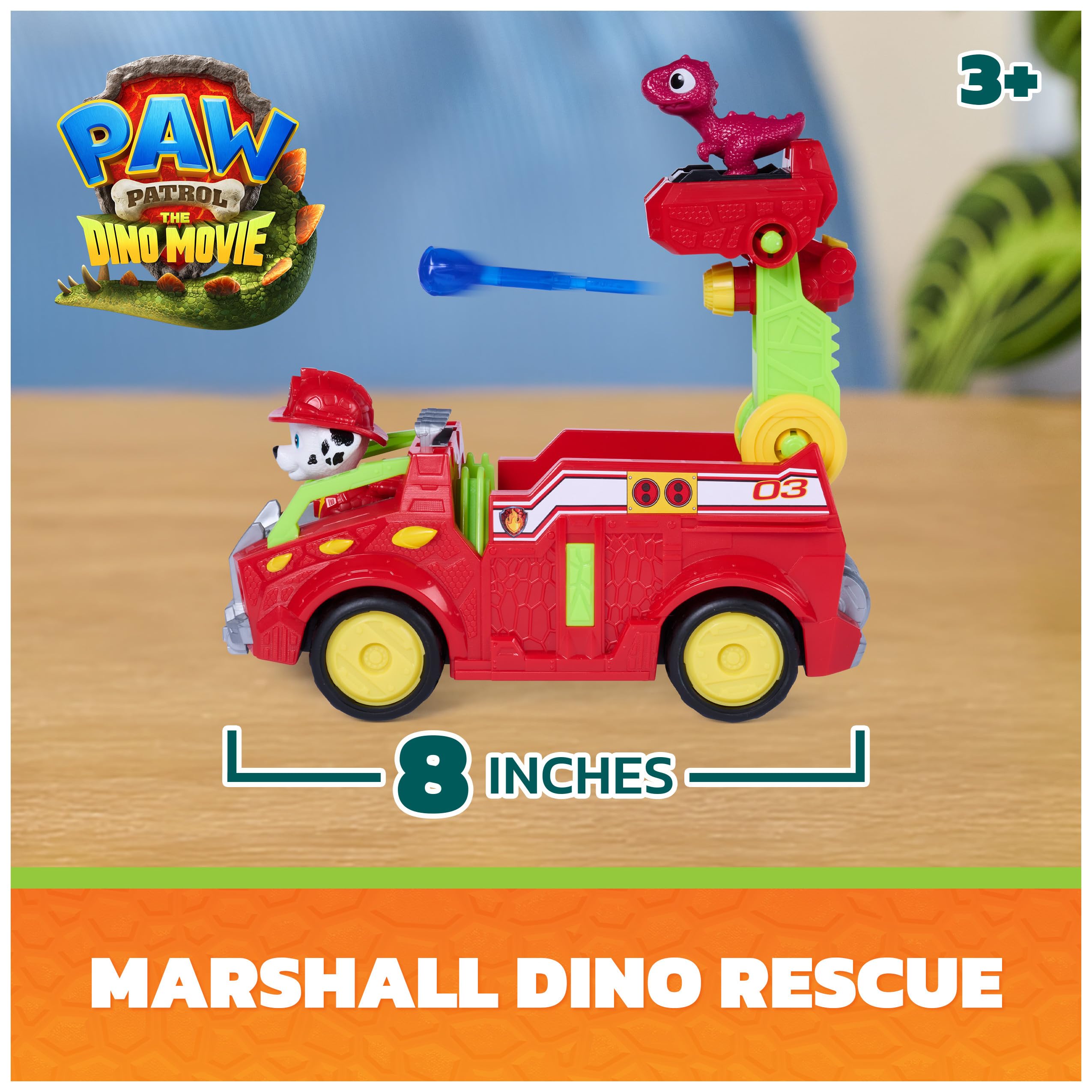 PAW Patrol detalle de la escalera Dino que facilita rescates imaginarios