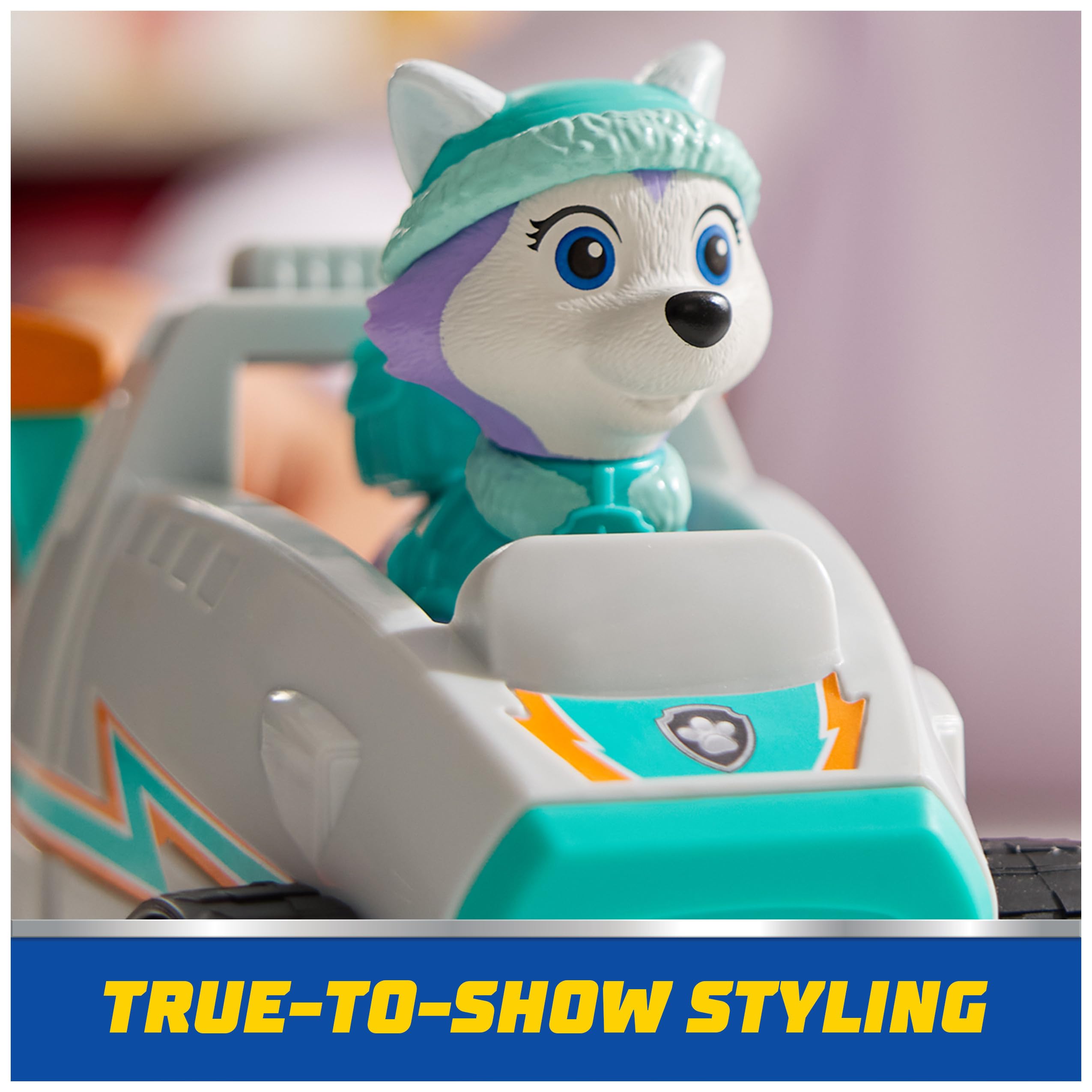 Paw Patrol escena juego aventura Everest y quitanieves motivan imaginación