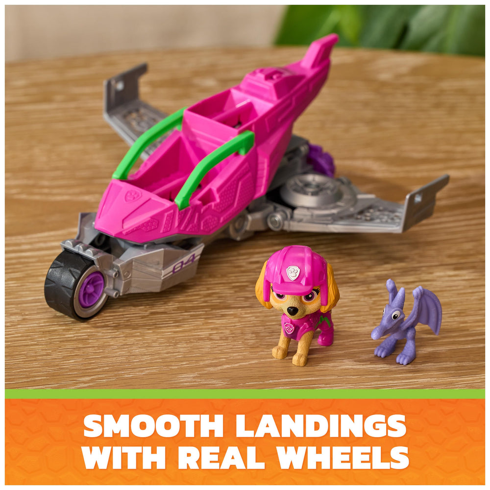 PAW Patrol pterodáctilo incluido mostrando tamaño amigable para niños