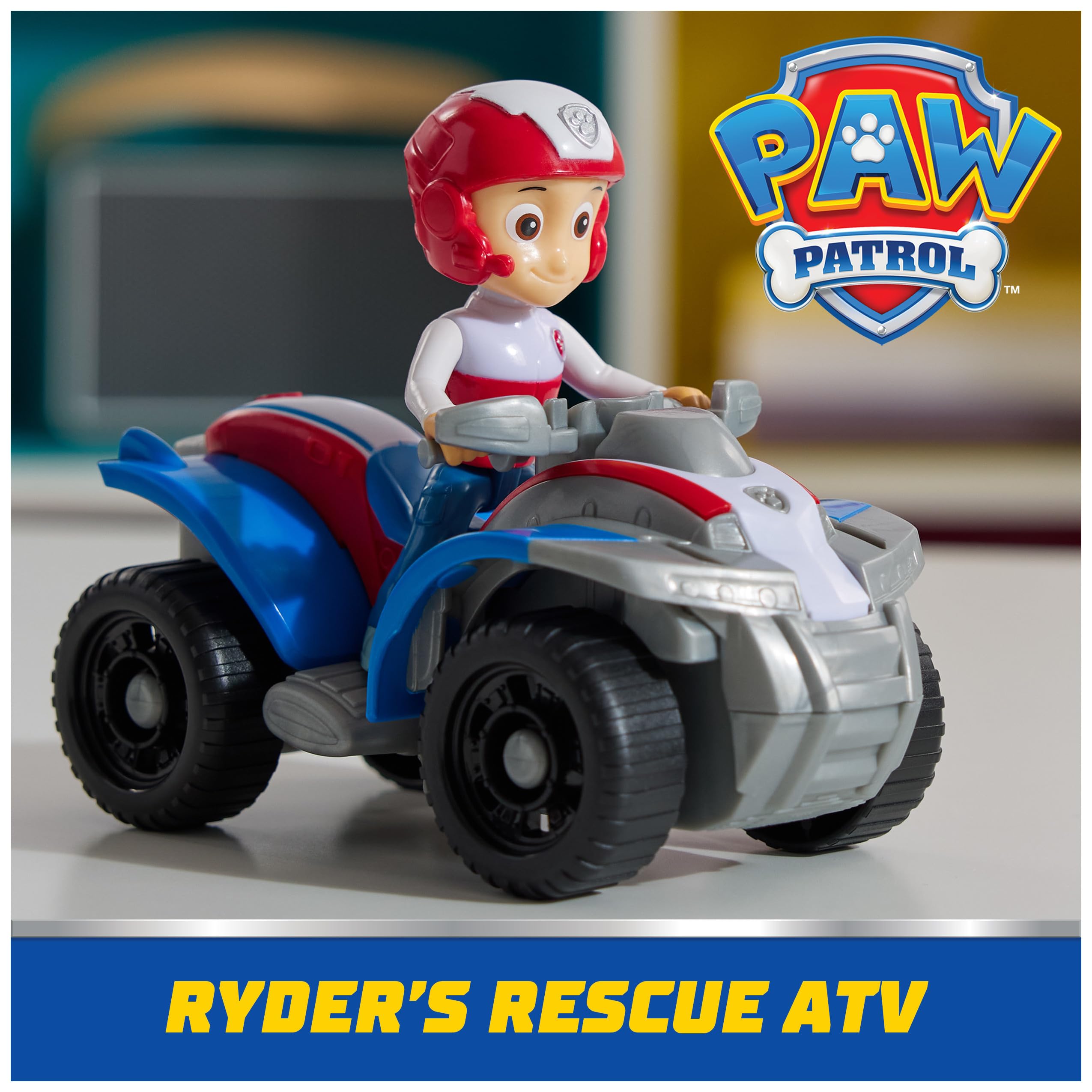 Paw Patrol figura Ryder primer plano con casco y detalle coleccionable