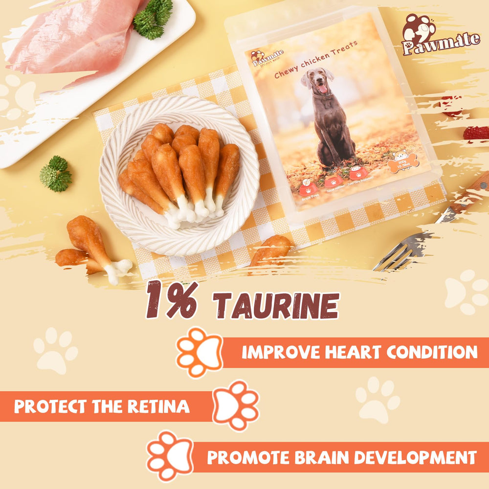Pawmate perro masticando premio que promueve limpieza dental