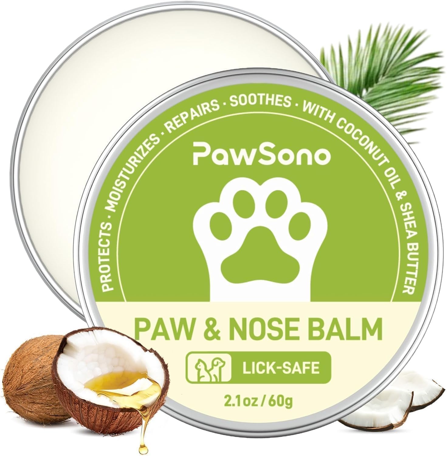 PawSono frasco frontal mostrando diseño y seguridad para el dueño