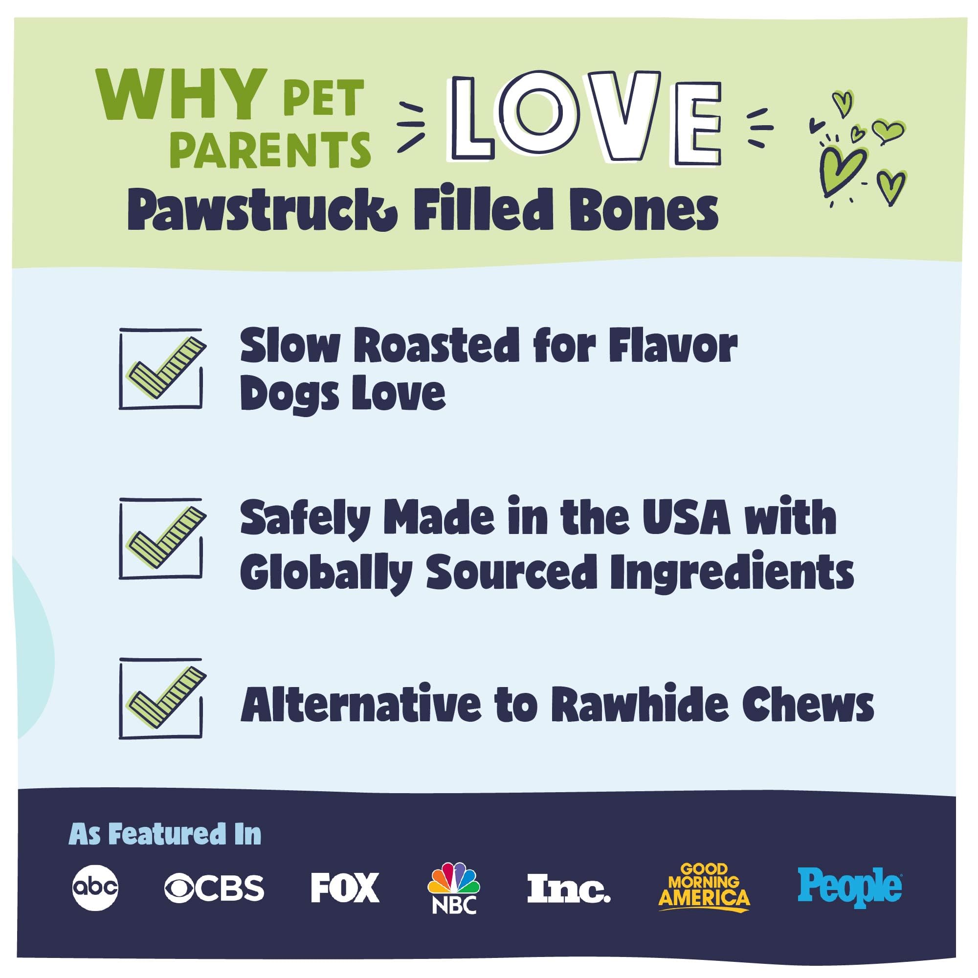 Pawstruck cross section showing filling to attract dogs and extend chew time