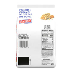 PayDay primer plano de cacahuates crujientes y caramelo apetitoso