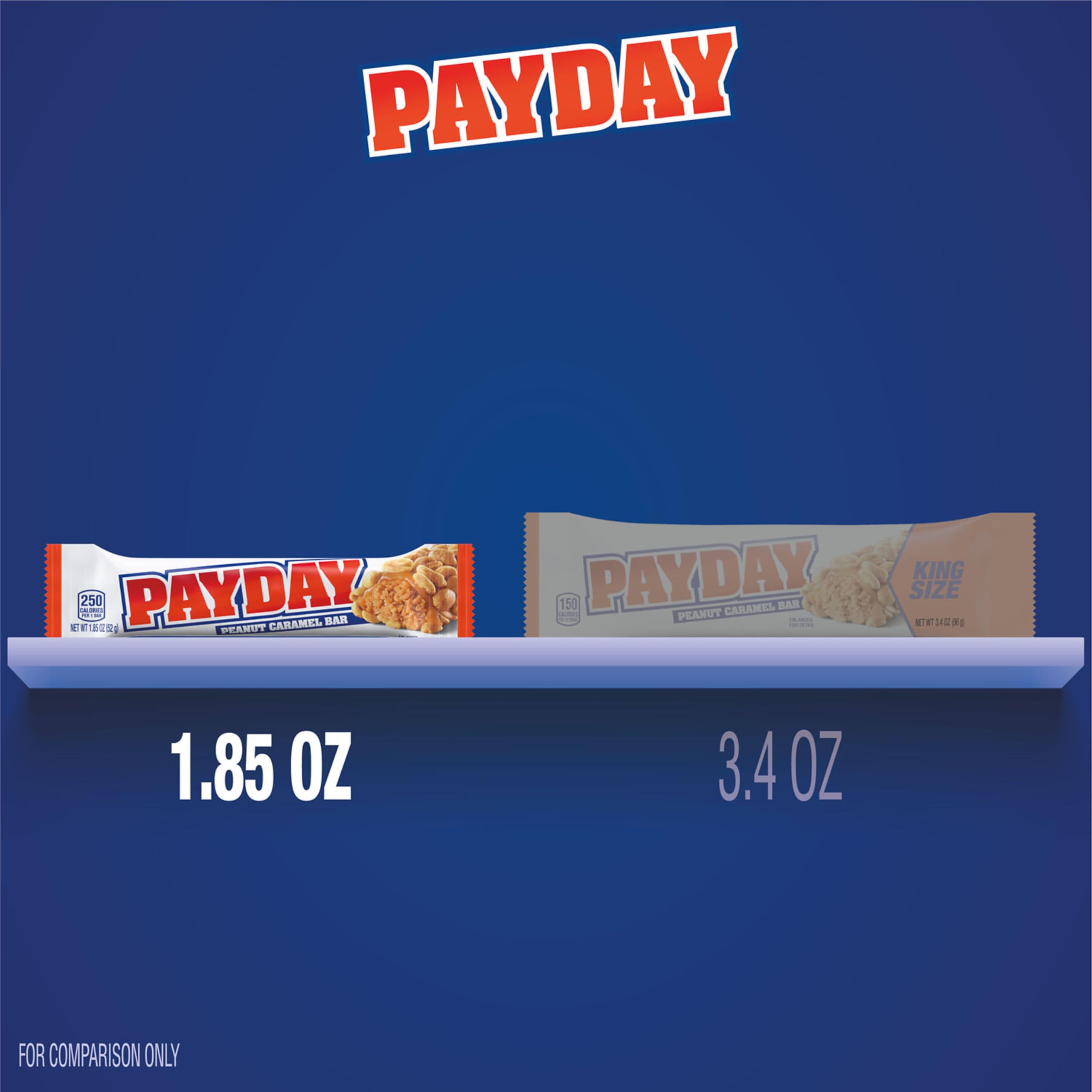PAYDAY primer plano de cacahuates mostrando crocancia y aporte proteico