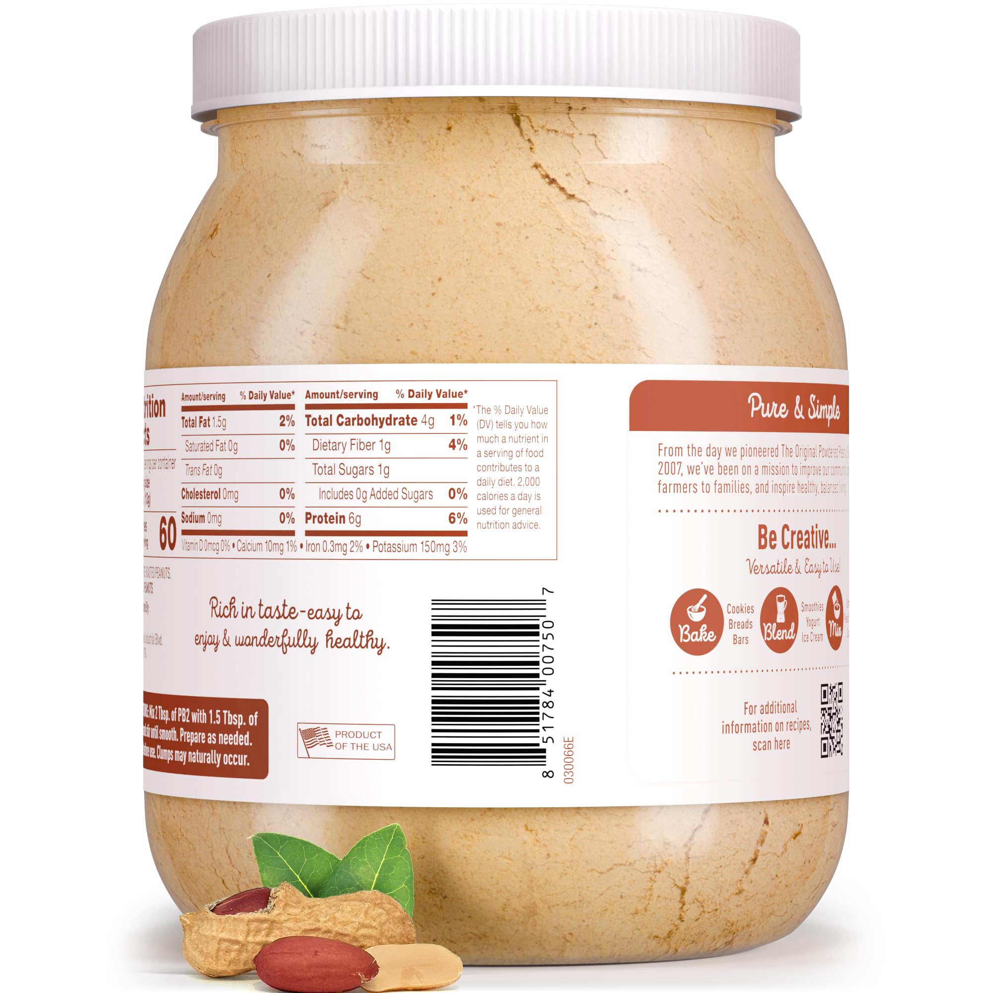 PB2 frasco en encimera de cocina uso cotidiano y almacenaje