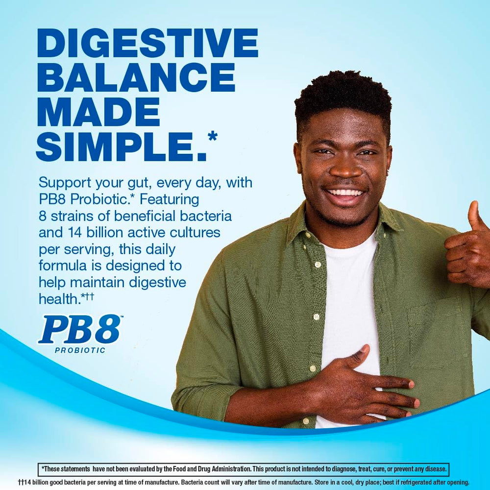 PB8 junto a monedas para comparar tamaño y dosis conveniente