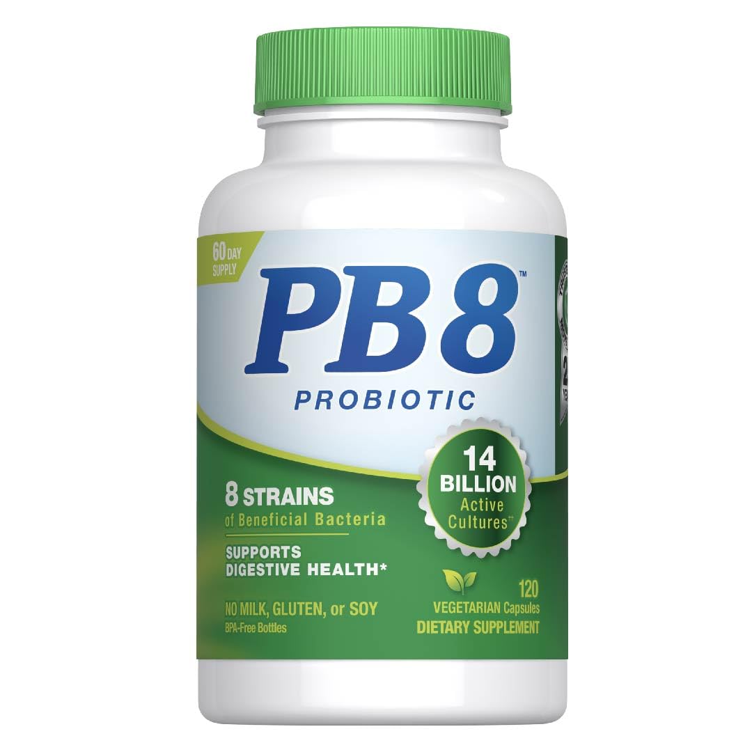 PB8 frente del empaque mostrando beneficio digestivo