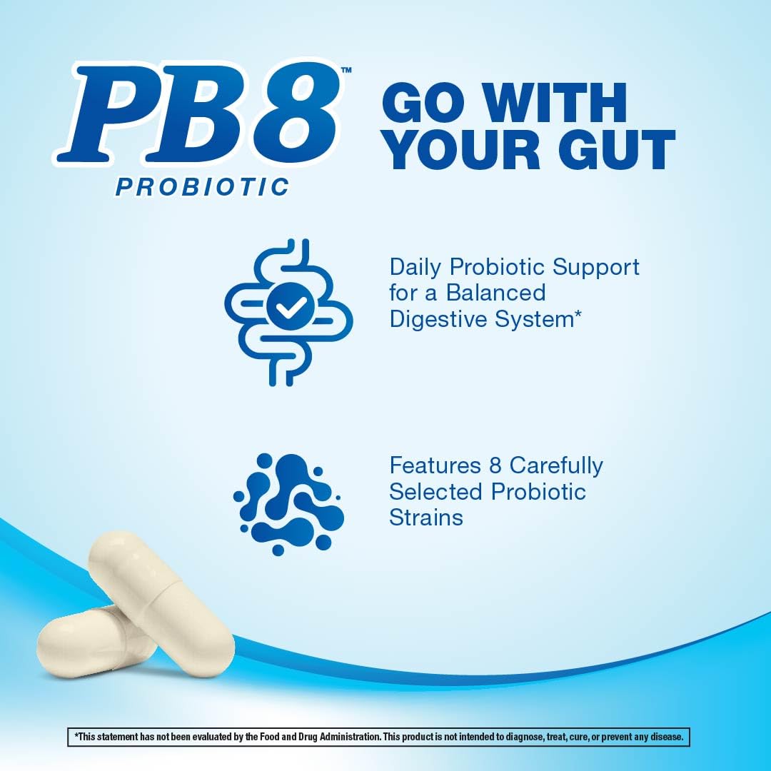 PB8 ingredientes con lista de cepas ofreciendo diversidad microbiana