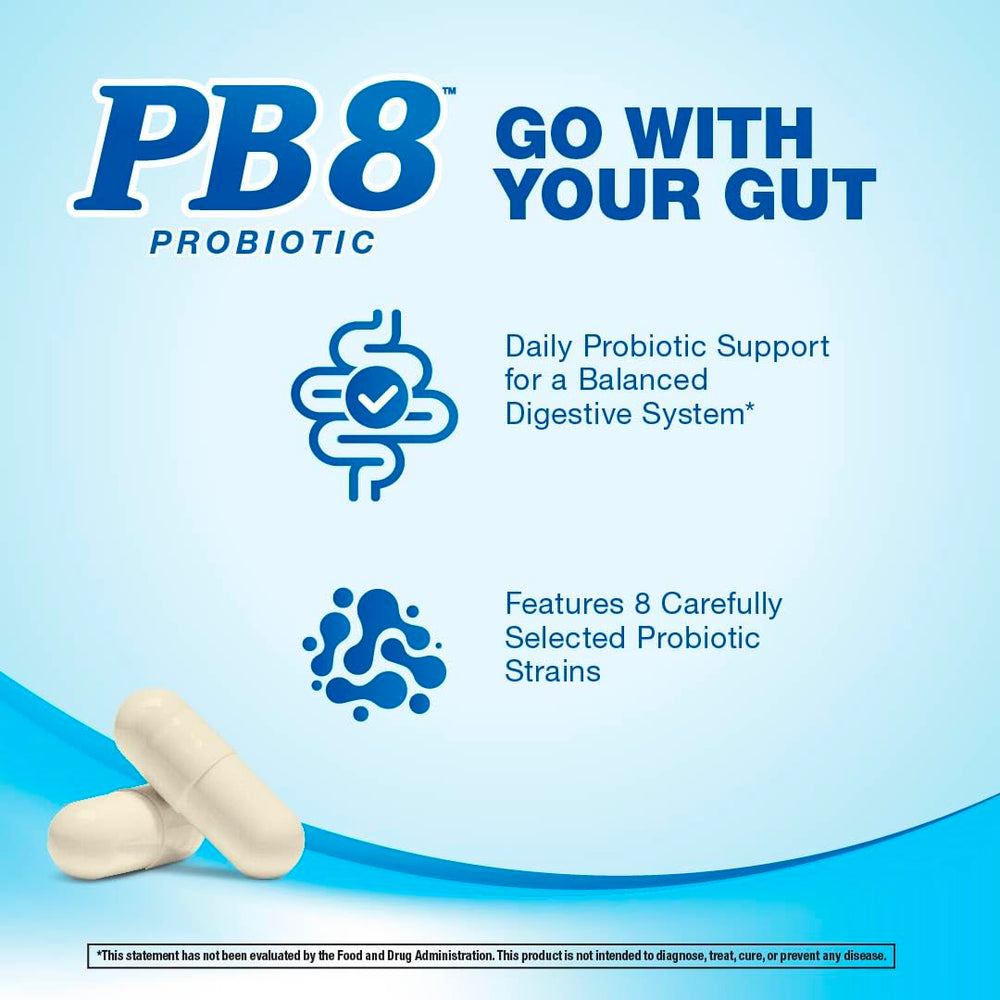 PB8 ingredientes con lista de cepas ofreciendo diversidad microbiana