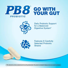 PB8 ingredientes con lista de cepas ofreciendo diversidad microbiana