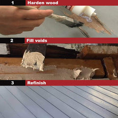 PC-Woody epoxy paste open container showing texture for filling and shaping missing wood