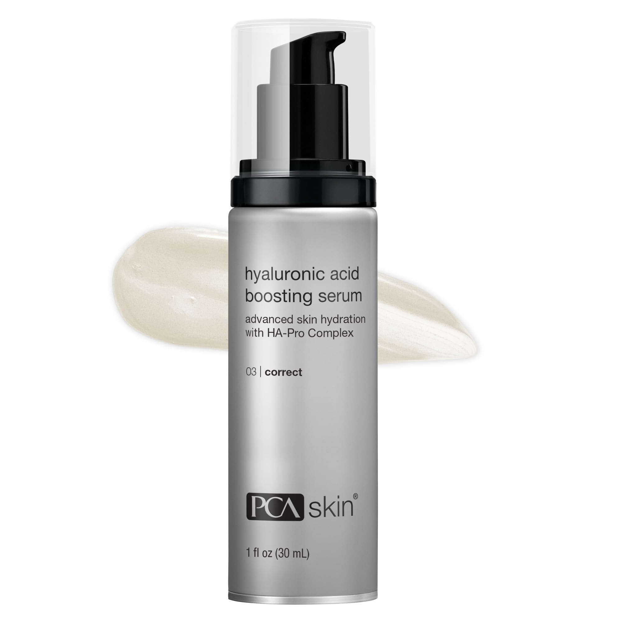 PCA SKIN suero frontal 1 oz mostrando diseño y conveniencia