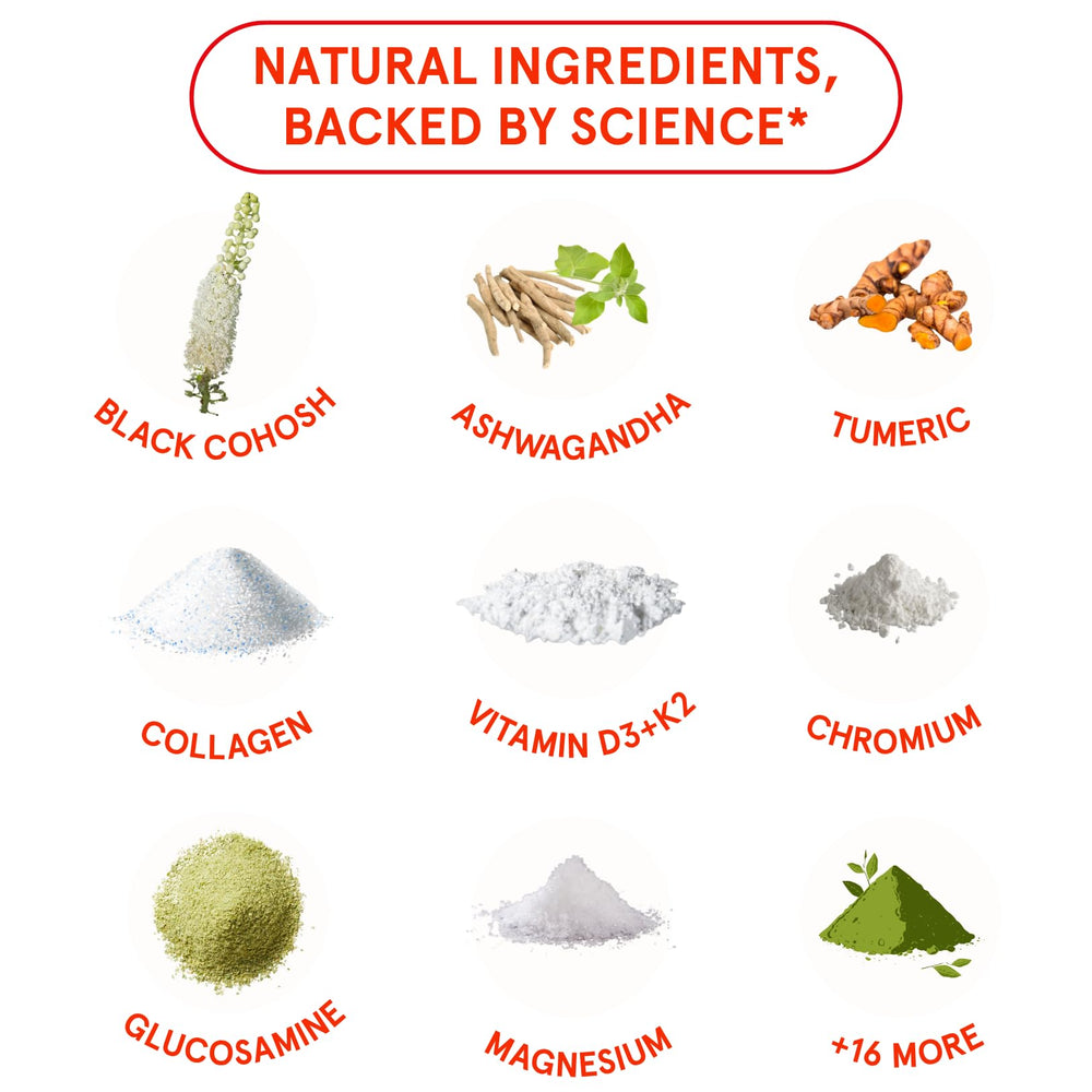 Peach Perfect etiqueta con lista de ingredientes y dosis legible