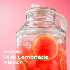 Peach Perfect bebida pink lemonade lista para beber, sabor refrescante