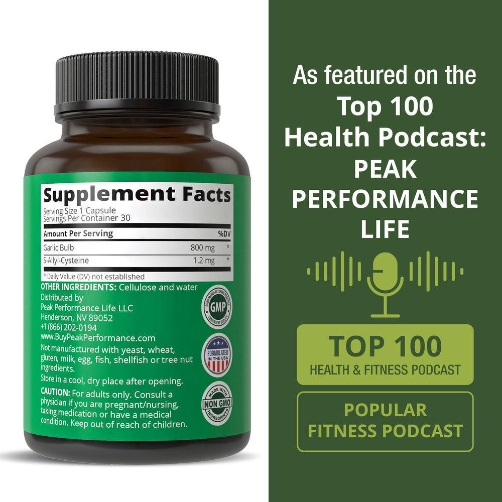 Peak Performance etiqueta nutricional legible, claridad y transparencia
